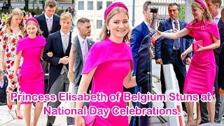 Princess Elisabeth of Belgium Stuns at National Day Celebrations.