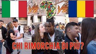 Italiano VS Africano VS Rumeno - Chi prende più BACI dalle RAGAZZE vince