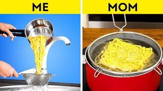 Me VS Mom  Simple Cooking Hacks to Become a Chef