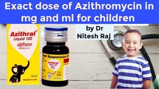 Azithromycin Syrup dosage & side effects #drniteshraj