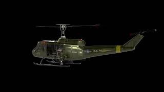 3D UH-1 Huey ModelingLookDev showreel