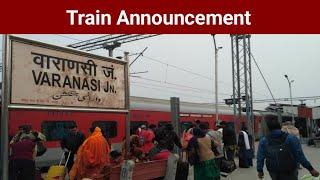 Announcement at Varanasi jn Railway Station  Clear Train Announcement Video  Varanasi Junction