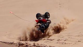 My worst crash yet I flipped my Honda TRX 450er in the Dunes