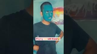 Friend Ke Sath Holi  #shorts #holi #comedy #viral #2024