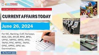 26 June 2024 Current Affairs by GK Today  GKTODAY Current Affairs - 2024 March