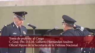 Toma de posesión de Funcionarios de la Secretaría de la Defensa Nacional.