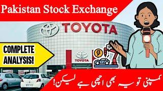 PSX  Indus Motor Company Analysis  Toyota Analysis  Toyota Pakistan