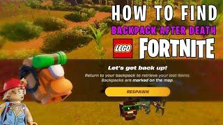 How to find your Backpack after you died in LEGO Fortnite