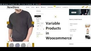 How to add variable products in woocommerce  Different images for different variation