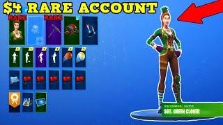 GIVING AWAY RARE SGT GREEN CLOVER ACCOUNT Fortnite Stacked Account Showcase  Account Giveaway