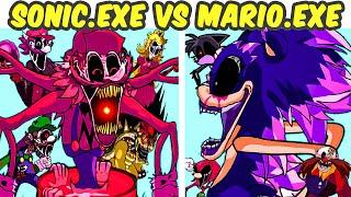 Friday Night Funkin VS Sonic.EXE VS Mario.EXE  Nightmare of The Mushroom Kingdom FNF MOD