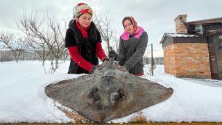 From Ocean to Oven Salt-Baked Giant Stingray in Oven