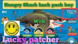 How do you get unlimited money on hungry shark? with lucky patcher