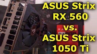 ASUS Strix RX 560 vs GTX 1050 Ti Review