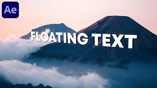 Make text FLOAT in your videos in 3 EASY STEPS