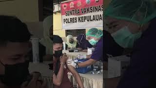 Polres kep. mentawai melakukan vaksinasi Covid-19 yang ke-3