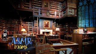 Harry Potter Inspired ASMR - Hogwarts Library - 3D soundscape white noise - Ambience and Animation