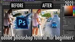 How to Edit Photos in Adobe Photoshop 2021 as a COMPLETE BEGINNER IN UNDER 3 MINUTES