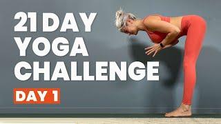 20 Minute Morning Yoga Stretch - 21 days of free live online yoga classes - Day 1