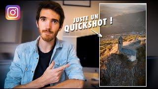 Créer un REEL Instagram ÉPIQUE avec seulement un Quickshot  Tutoriel