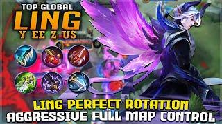 Full Map Control Ling Best Build 2020  Gameplay by Top Global Ling - Y EE Z US  Mobile Legends