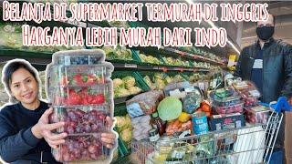 BORONG BANYAK BELANJAAN DI SUPERMARKET TERMURAH DI INGGRIS  HARGANYA LEBIH MURAH DARI INDO