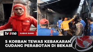 Gudang Perabotan di Jatikramat Terbakar 5 Orang Tewas  Kabar Siang tvOne