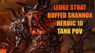 Firelands Buffed Shannox Heroic 10 Ledge Strat - Tank POV  Cata Classic