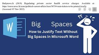 How to fix lengthy space in Microsoft Word 360  Solve Extra Spacing Problem  macOS  Justify Text