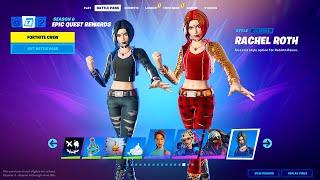 Raven Fortnite Skin Rachel Roth by Titans Golden Style. Comparison with All Rebirth Raven Styles