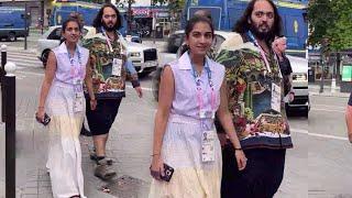 Anant Ambani with his wife Radhika in in paris for HoneymoonMukesh Ambani with his son