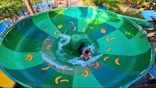 Lets Try Jumanji Water Slide At Columbia Pictures Aquaverse Movie Theme Park Thailand