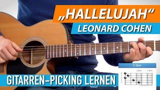 GITARRE LERNEN  HALLELUJAH ► Leonard Cohen Jeff Buckley ► Fingerpicking