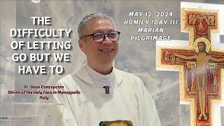 Day 11THE DIFFICULTY OF LETTING GO BUT WE HAVE TO - Homily by Fr. Dave Concepcion on May 12 2024