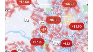 Are the heat zones red zones becoming smaller in size? Uber & Lyft making it more difficult ?