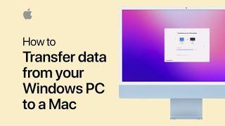 How to transfer your data from a Windows PC to a Mac using Migration Assistant  Apple Support