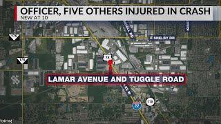 MPD officer 5 others injured in multi-vehicle crash