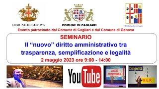 Il “nuovo” diritto amministrativo tra trasparenza semplificazione e legalità - CAGLIARI 252023