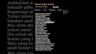 Lirik Lagu Bukan Salah Jodoh-Ardiansyah Martin #lagubaper #laguviral #laguenak