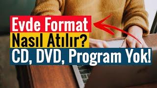 Windows 10 Format Atma  CDsiz - Programsız