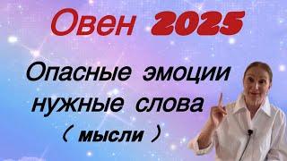 Овен 2025  Опасные эмоции -   нужные слова  мысли ….. Розанна Княжанская