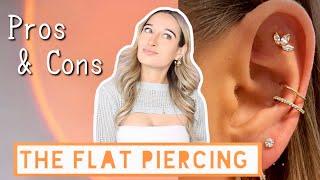 ALL ABOUT MY FLAT PIERCING  flat piercing experience