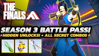 THE FINALS - SEASON 3 Battle PASS Overview  ALL Secret UNLOCKS  + Day 1 STORE