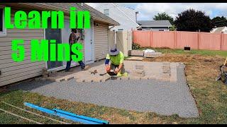 How to lay pavers