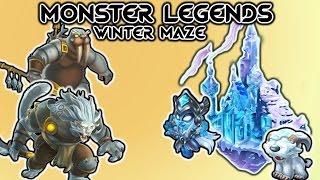 Monster Legends - Winter Maze 2016 Episode 2 - how to unlock Chill Bill and Taiga + Discount Info