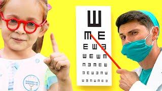 Eye Doctor - Kids Songs about healthy habits  Nursery Rhymes with Maya and Mary