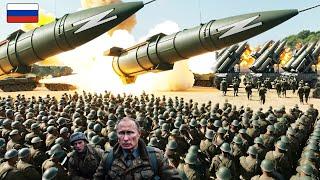 Tragic 450 NATO tanks heading towards Kursk were bombarded with missiles by Russian elite forces