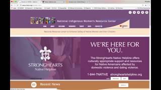 #GivetoNIWRC How to Donate to the National Indigenous Womens Resource Center