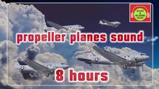 AIRPLANE PROPELLERS SOUND FOR RELAXING AND DEEP SLEEP - WHITE NOISE #soundforsleeping #relaxingsound