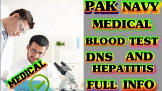 Pak Navy Final medical All information in one video Blood test CBC DNS